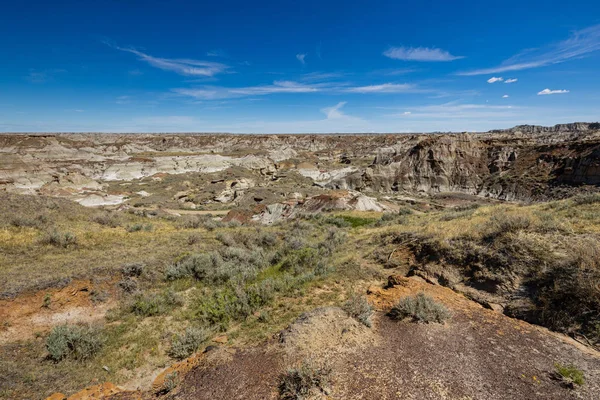 Canyon Rivière Red Deer Dans Les Badlands Alberta — Photo