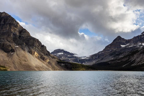 Lake Bow Promenade Champ Glace Alberta Canada — Photo