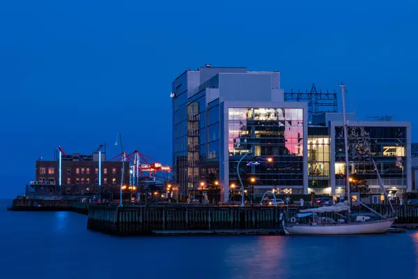 Die Stadt Heilfaxen Der Nacht Mai 2019 — Stockfoto