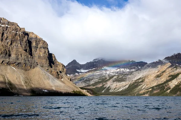 Lago Bow Presso Parco Icefield Alberta Canada — Foto Stock