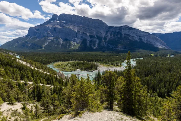 Přídí Řeka Banff Albertě Canada — Stock fotografie