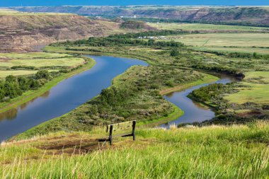 Alberta Kanada Drumheller de Red Deer Nehri Vadisi