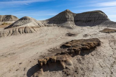 Badland ve Red Deer Nehri Kanyon Alberta Kanada