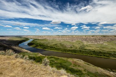 Alberta Kanada Drumheller de Red Deer Nehri Vadisi