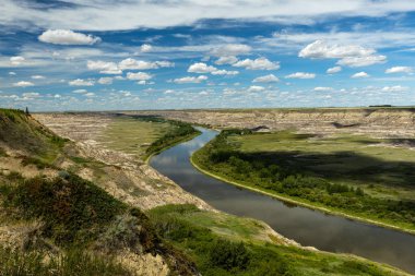Alberta Kanada Drumheller de Red Deer Nehri Vadisi