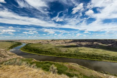 Alberta Kanada Drumheller de Red Deer Nehri Vadisi