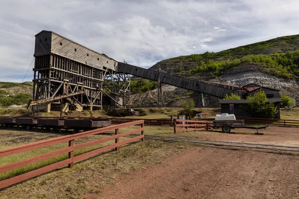 Alberta Kanada Drumheller Eski Kömür Madeni — Stok fotoğraf