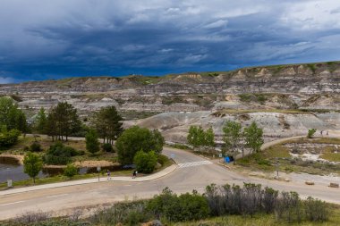 Alberta Kanada Drumheller Hoodoos de Manzara