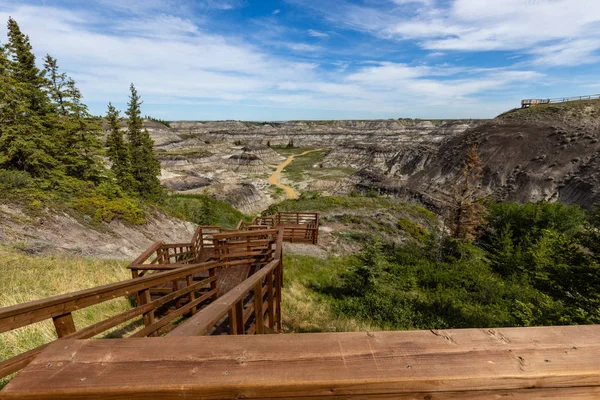 Horse Shoe Canyon Drumheller Alberta Canadá — Foto de Stock