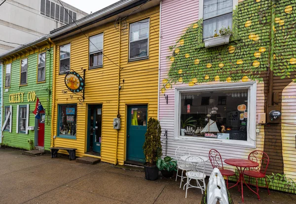 Colorfull Houses Halifax Canada Maio 2019 — Fotografia de Stock