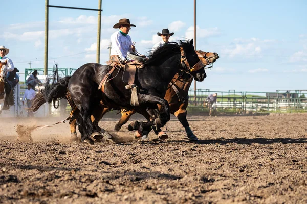 Rodeo Und Bronco Reiten Pincher Creek Kanada Juni 2019 — Stockfoto
