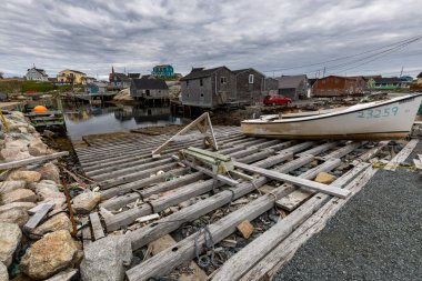 Nova Scotia Peggys Koyu Fisher Köyü