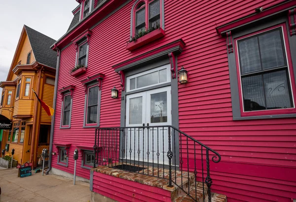 Casas Coloridas Cidade Lunenburg Nova Escócia Canadá Maio 2019 — Fotografia de Stock