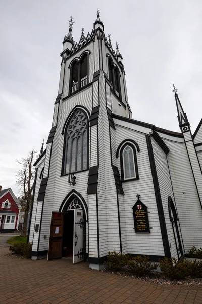 Antigua Iglesia Lunenburg Nueva Escocia — Foto de Stock