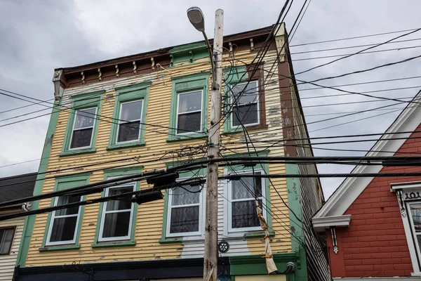 Casas Coloridas Cidade Lunenburg Nova Escócia Canadá Maio 2019 — Fotografia de Stock