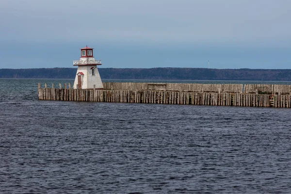 Nova Scotia Kanada Kıyısında Bir Deniz Feneri — Stok fotoğraf