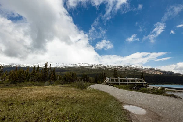 Lake Bow Canadense Rocky Mountains Banff National Park — Fotografia de Stock
