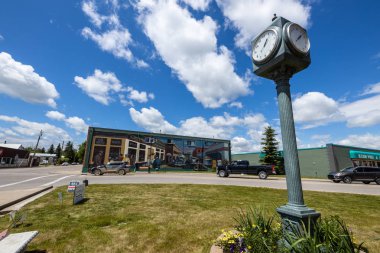 Kanada 'nın tarihi Cowboy Kasabası, Pincher Creek, 15. Haziran 2019