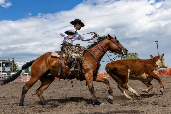 Cowboys Rodeo Games Pincher Creek Canada June 2019 — Stock Photo, Image
