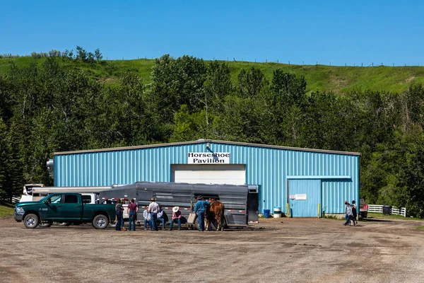 Cowboys Rodeo Games Pincher Creek Canada Junio 2019 — Foto de Stock