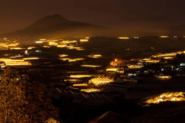 Valle Luna Con Los Invernaderos Dalat Vietnam — Foto de Stock