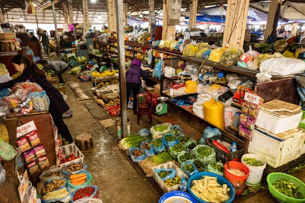 Mensen Lokale Markt Van Vietnam November 2019 — Stockfoto