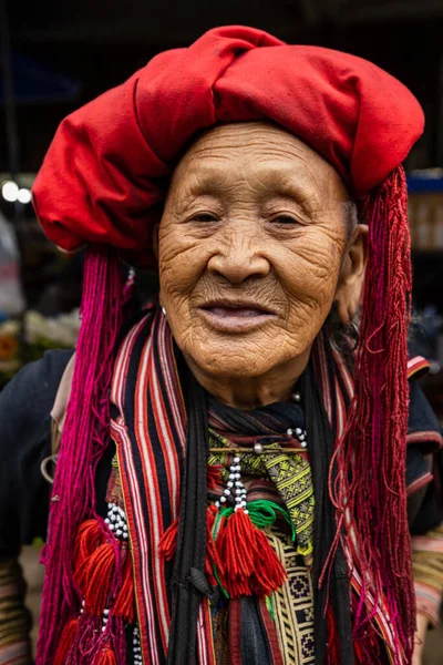 穿着越南传统服装的妇女的肖像 — 图库照片