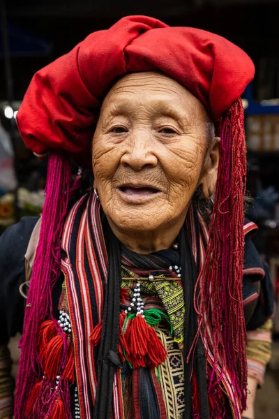 Vietnam Geleneksel Kostümlü Bir Kadın Portresi — Stok fotoğraf