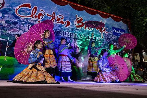 Traditioneel Muziek Dans Festival Bij Bac Vietnam November 2019 — Stockfoto