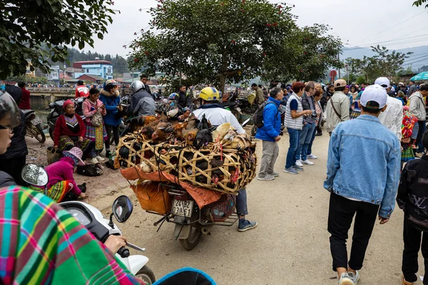 Persone Mercato Agricolo Bac Vietnam Novembre 2019 — Foto Stock