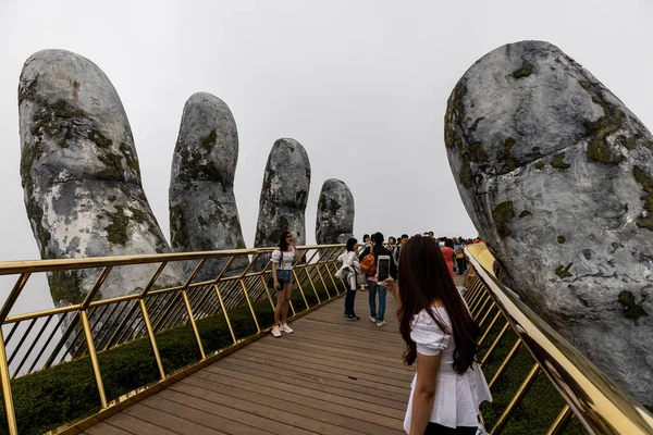 Gouden Brug Van Nang Vietnam December 2019 — Stockfoto