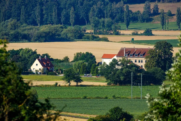 Dorf Und Landschaft Deutschland — Stockfoto