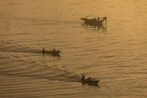 Lever Soleil Sur Rivière Hoi Vietnam — Photo