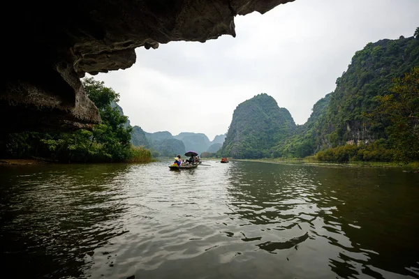 Paisaje Ninh Binh Con Las Cuevas Tam Coc Trang —  Fotos de Stock