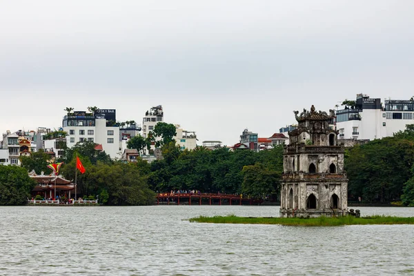 Templo Lago Hoan Kiem Hanói Vietnã — Fotografia de Stock
