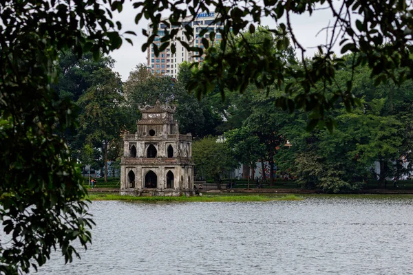 越南河内Hoan Kiem湖寺庙 — 图库照片