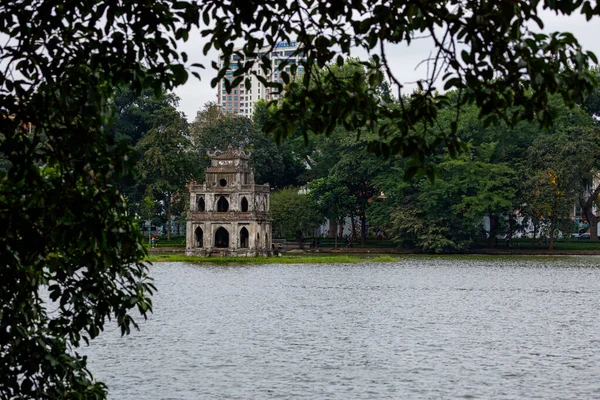 Templo Del Lago Hoan Kiem Hanoi Vietnam —  Fotos de Stock