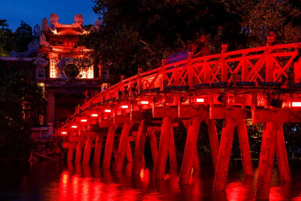 Templo Ngoc Son Lago Hoan Kiem Hanói Vietnã — Fotografia de Stock