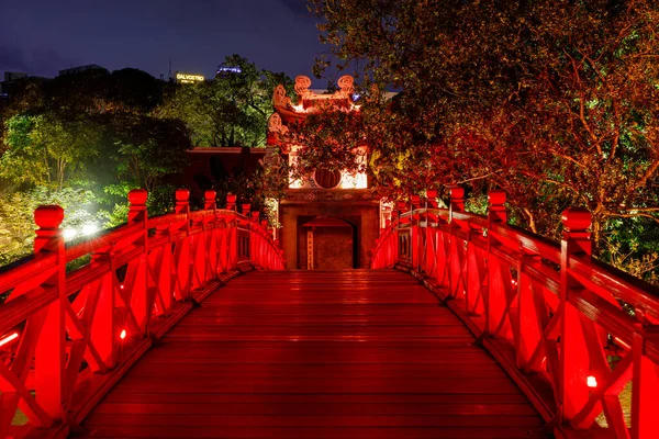 Templo Ngoc Son Lago Hoan Kiem Hanói Vietnã — Fotografia de Stock