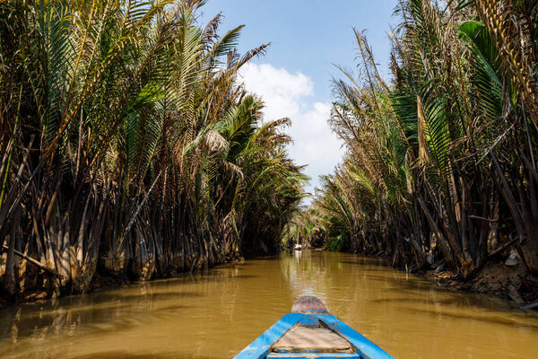 Tourist in the jungle of the Mekong