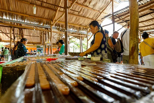 Produktion Von Kokosbonbons Mekong Delta Bei Cai Rang Vietnam Dezember — Stockfoto