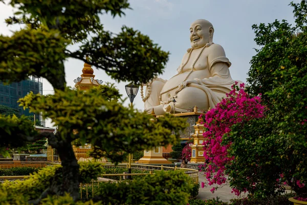 Buddha Della Pagoda Vinh Trang Vietnam — Foto Stock