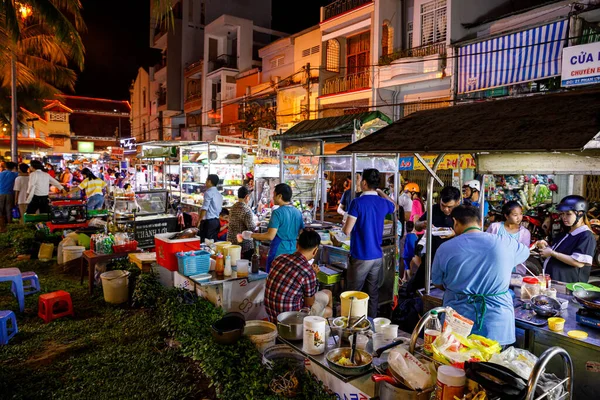 Cai Rang Éjszakai Piaca Vietnámban Éves 2019 December — Stock Fotó