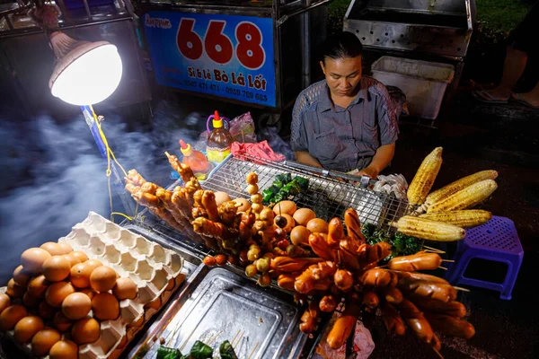 Night Market Cai Rang Vietnam December 2019 — Stock Photo, Image