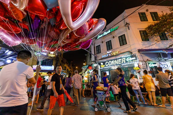 Vie Nocturne Centre Ville Hanoi Vietnam Octobre 2019 — Photo