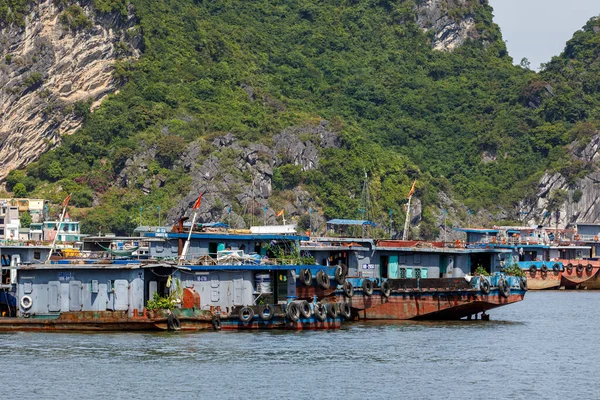 Frachtschiff Der Bucht Von Long Vietnam — Stockfoto