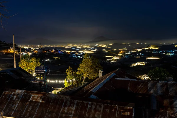 Valle Luna Con Los Invernaderos Dalat Vietnam —  Fotos de Stock