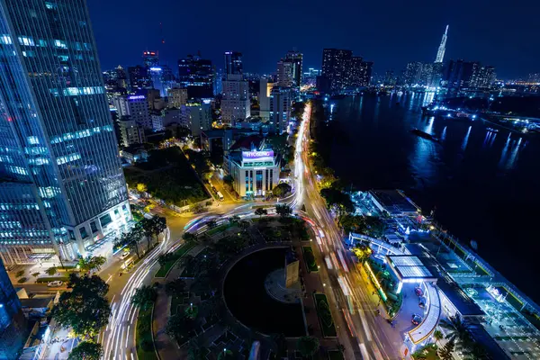 Skyline Chi Minh City Saigon Vietnam Décembre 2019 — Photo