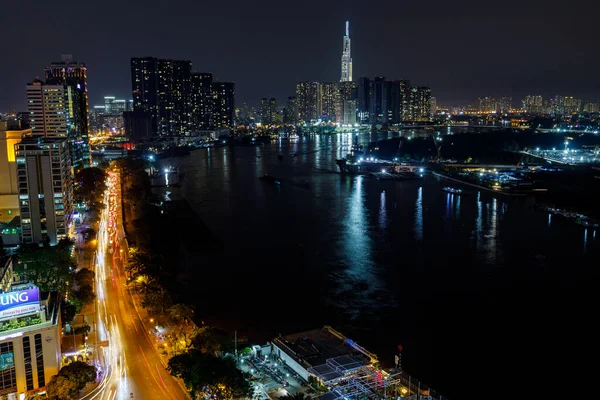 Skyline Chi Minh Ville Saigon Vietnam — Photo