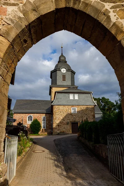 Iglesia Histórica Herleshausen Alemania — Foto de Stock